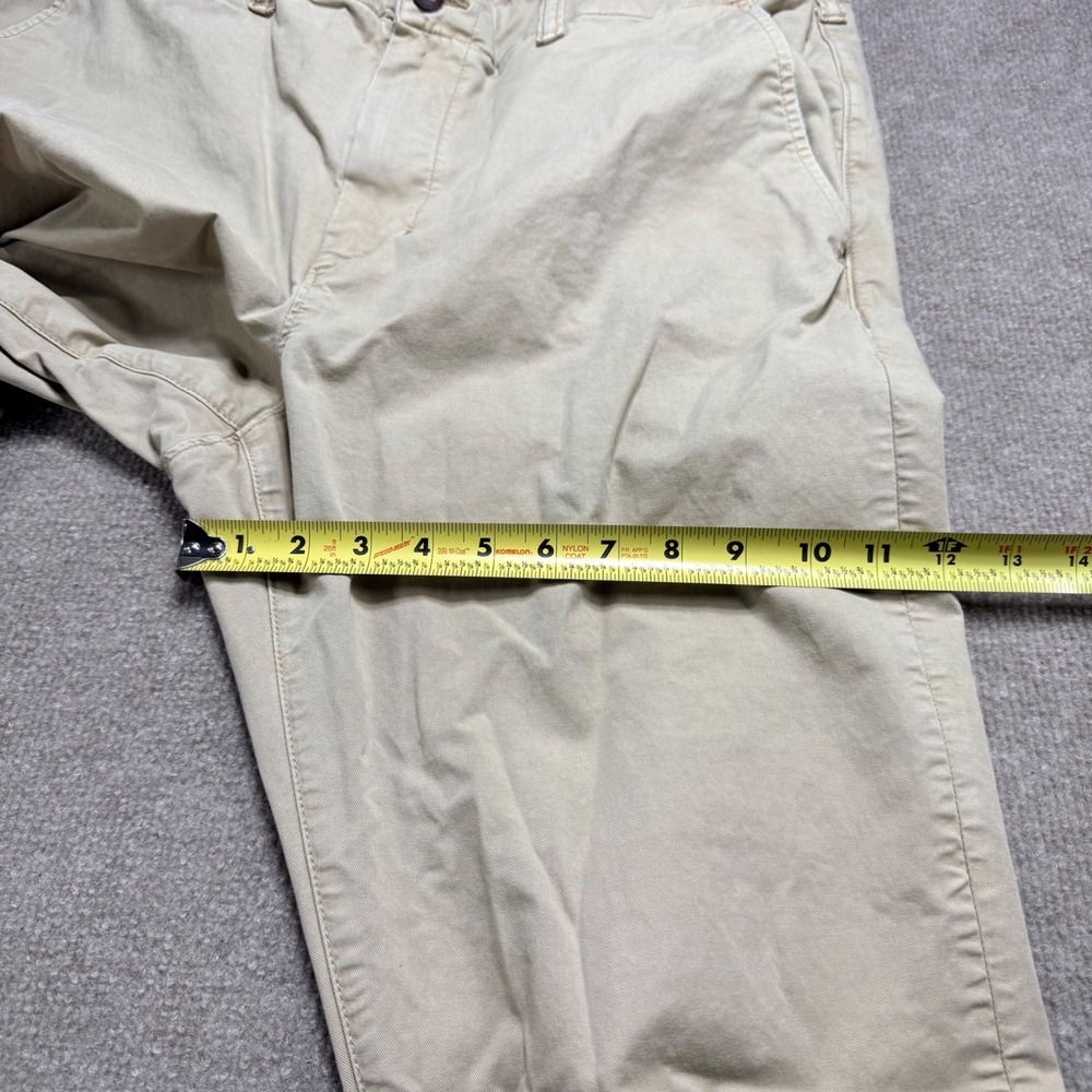 American Eagle Slim Fit Chino Pants Mens 38x36 (measures 38x33) Khaki Stretch - Picture 6 of 14